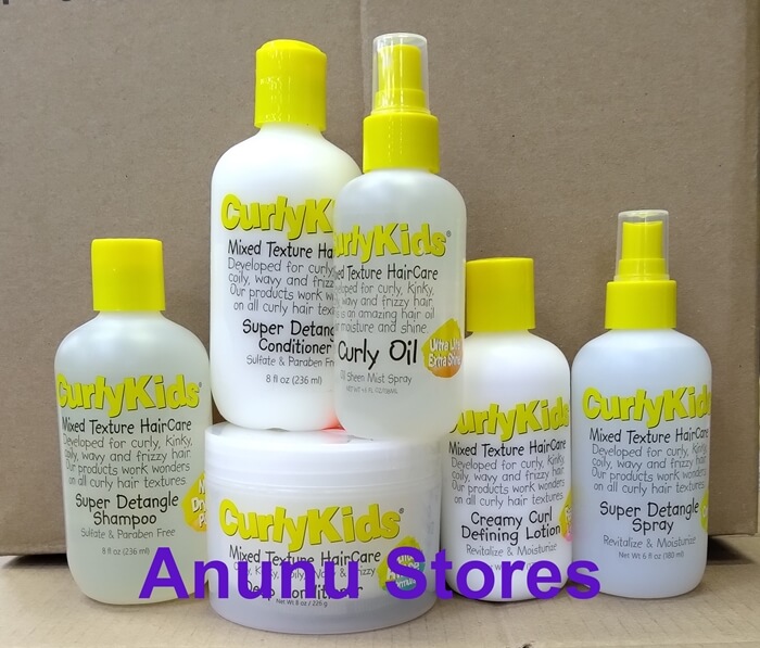 CurlyKids Mixed Hair Care Products